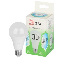 Лампа светодиодная  GREEN LINE LED A65-30W-840-E27 GL E27 30 Вт груша яркий белый свет  Б0067144  ЭРА