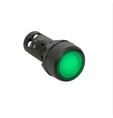 Кнопка с фиксацией с подсветкой OptiSignal Compact D22 C7-PHL-B301 зеленая 1НЗ 24 В AC/DC XB7NJ03B2  362110  КЭАЗ