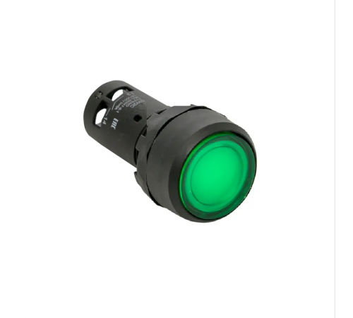 Кнопка с фиксацией с подсветкой OptiSignal Compact D22 C7-PHL-B301 зеленая 1НЗ 24 В AC/DC XB7NJ03B2  362110  КЭАЗ
