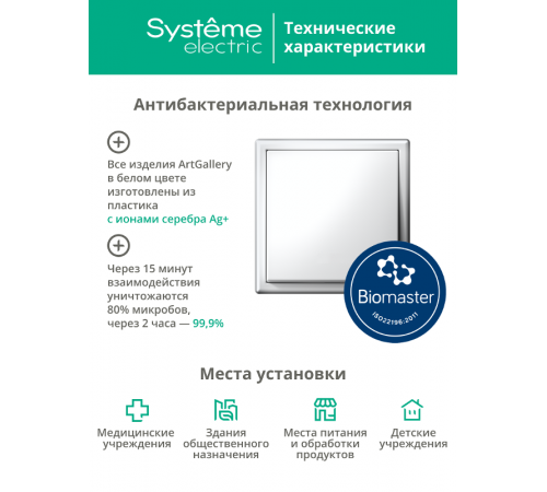 ArtGallery Белый Розетка TV коннектор, механизм  GAL000193  SE