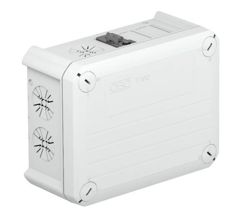 Коробка распределительная T100, 150x116x67 мм, с разъемами Wieland (T100 WS 1S3 2S3D)  2007876  OBO Bettermann