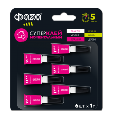 Супер-клей  1г  GSp- 1x 6 BL-6 АКЦИЯ  .5044036  ФАZA