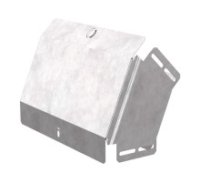 Угол вертикальный внешний 45 градусов с крышкой Стандарт 300х100  PR16.0560  Промрукав