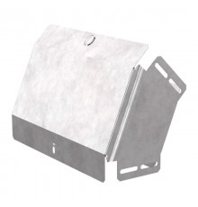 Угол вертикальный внешний 45 градусов с крышкой Стандарт 300х100  PR16.0560  Промрукав