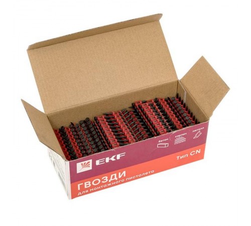 Гвозди по бетону, металлу, кирпичу для монтажного пистолета (тип CN) диаметр 2.7 мм длина 19 мм (1000 шт.) Expert  cpn-2719bg  EKF