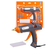 Клеевой пистолет КП-150, 11,3 мм, подставка, терморегулятор, шнур 1,5 м, 150 Вт, Т=220 С "Алмаз"  SQ1024-0104  TDM