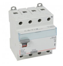 Выключатель дифференциальный (УЗО) DX3-ID 4п 63А 30мА тип A  411761  Legrand