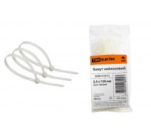 Хомут 2,5х120мм нейлон (белый) (100шт)  SQ0515-0112  TDM