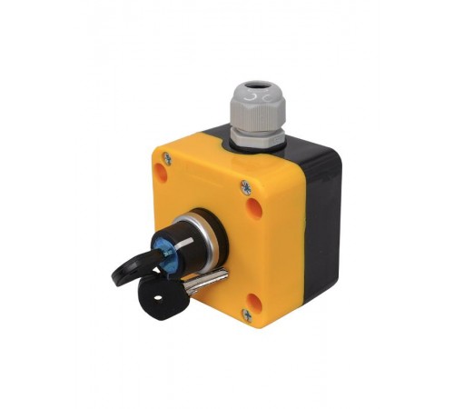 ПКУ22-1441-65У1, 1 переключатель на два положения с фиксацией с ключом (НО), пост управления, IP65  (ЭТ)   ET014866   Электротехник