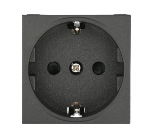 Розетка с з/к, со шторками (черный бархат) LK45  851408  Ecoplast