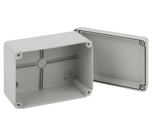 Распаячная коробка KORvp приборная подъездная открытой установки 150х110х85мм на винтах с гладкими стенками  Б0058943  ЭРА