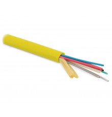 Hyperline FO-MB-IN-9S-24-LSZH-YL Кабель волоконно-оптический 9/125 (SMF-28 Ultra) одномодовый, 24 волокна, безгелевые микротрубки 1.06 мм (micro bundl