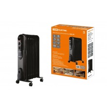 Масляный обогреватель МО-9К, чёрный, 2000 Вт, 9 сек, рег. мощ. (800/1200/2000 Вт), термостат  SQ2501-0905  TDM