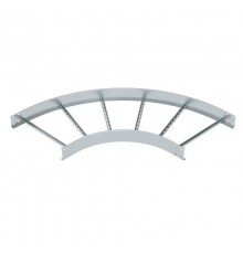 Угловая секция 90° лестничного лотка 110х600 мм R=500 мм (LB 90 1160 R5 FS)  6217690  OBO Bettermann