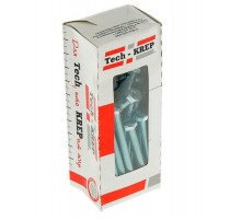 Болт DIN933 с шестигранной головкой оцинк. М8х80 (20 шт) - коробка с ок. Tech-Kr ( 0,63 кг)  126513  Tech-KREP