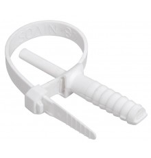 Хомут дюбельный ХД 7х150 белый (50шт/упак)   UHH80-7-150-50-K01-F  IEK