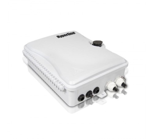 Бокс оптич.FO-WBI-16A-GY настенный,16 портов (SC,duplex LC),без пигт.и прох.ад.,IP65,295х240х85мм,сер.  358587  Hyperline