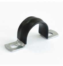 Скоба металлическая двухлапковая с полимерным покрытием СМД-П d21-22 мм (100 шт/уп)  PR08.6017  Промрукав