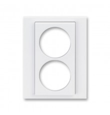 ABB Levit Белый / белый Сменная панель на розетку с з/к двойную Белый  ND5513H-A2223 03  2CHH132223A8003  ABB