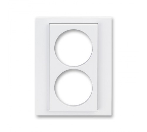 ABB Levit Белый / белый Сменная панель на розетку с з/к двойную Белый  ND5513H-A2223 03  2CHH132223A8003  ABB