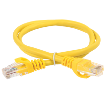 Шнур коммутационный кат.5Е UTP 10м желтый GENERICA  PC05-C5EU-10M-G  ITK