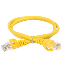 Шнур коммутационный кат.5Е UTP 10м желтый GENERICA  PC05-C5EU-10M-G  ITK
