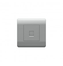 Розетка телефонная 1xRJ11, серебряный(NEW3-E)  431415  CHINT