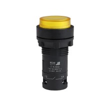 Кнопка с подсветкой OptiSignal Compact D22 C7-PL-M510 желтая 1НО 230 В AC XB7NW35M1  362098  КЭАЗ