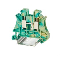 Клемма заземления, винтовой зажим, 2 точки подключения, 6 кв.мм  TUR-6-PE  DKC