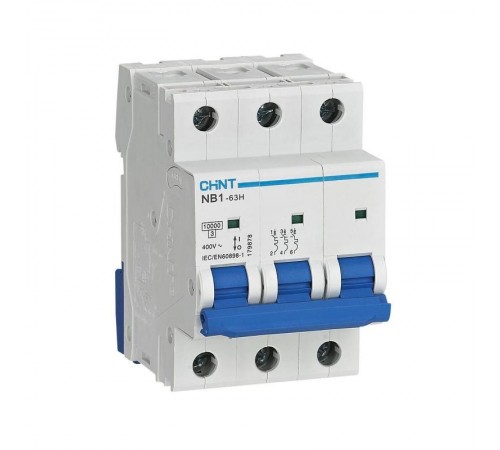 Выключатель автоматический трехполюсный NB1-63H 3P 40A 10кА х-ка C (R)  179875  CHINT