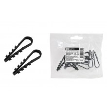 Дюбель-хомут ДХК-10 для круглого кабеля 5-10мм нейлон черный (10шт)  SQ0539-0025  TDM