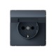 ArtGallery Грифель Розетка с заземлением со шторками с крышкой, 16А, IP20,  механизм, быстрозажим. клем.,  GAL000746S  SE