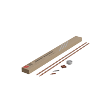 Комплект заземления из 2 стержней D=16 мм L=3 м безмуфтовый (конус Морзе) SCU  KTZ-D16-L3 SCU  КМ - профиль