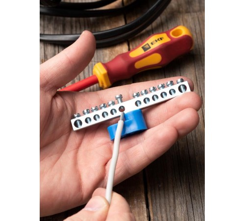 Шина "N" 63.12 (1-н изолятор стойка) никель EKF PROxima  sn1-63-12-1  EKF