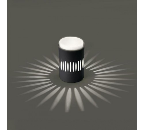 Светильник потолочный под лампу макс 12W, 230V, GX53 и подсветка 4000K, черный HL349  41460  FERON