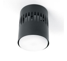 Светильник потолочный под лампу макс 12W, 230V, GX53 и подсветка 4000K, черный HL349  41460  FERON