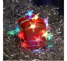 Гирлянда линейная Звездочки USB 20LED мульти, IP 20, 1.8м, CL571  41646  FERON