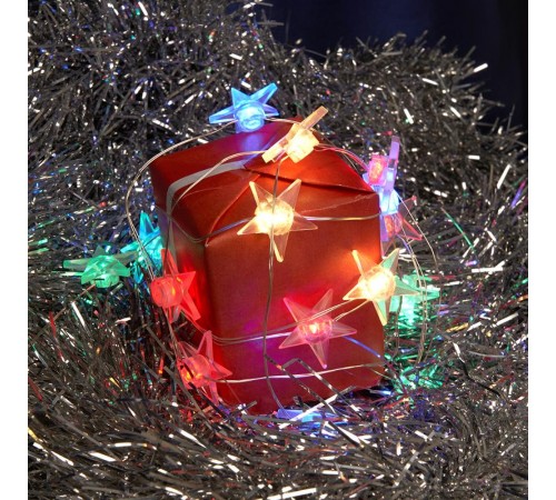 Гирлянда линейная Звездочки USB 50LED мульти, IP 20, 4,5м, CL572  41649  FERON