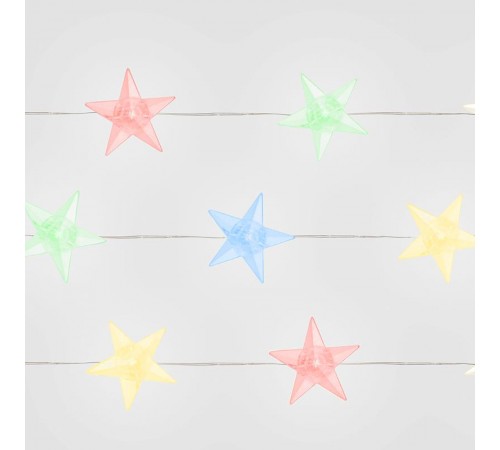 Гирлянда линейная Звездочки USB 50LED мульти, IP 20, 4,5м, CL572  41649  FERON