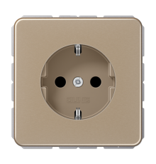 Штепсельная розетка SCHUKO 16А / 250В, пружинные зажимы; дюропласт; золотая бронза; CD500  CD1520GB  Jung