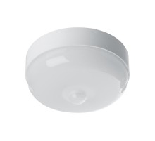 Светильник светодиодный пылевлагозащищенный для ЖКХ AL3006 с ИК-датчиком, 12W 900Lm 6500K в пластиковом корпусе, IP54, белый, 160*55мм  29611  FERON