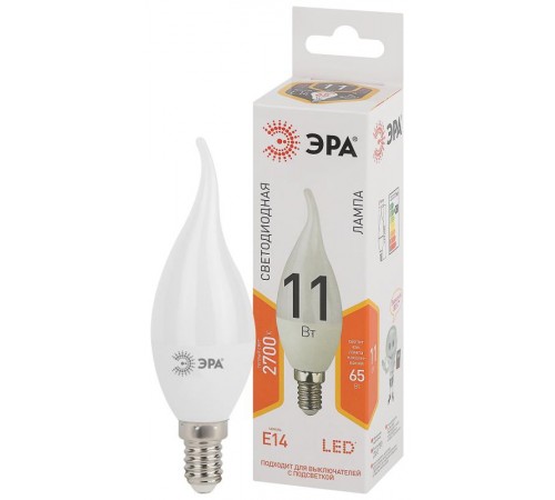 Лампа светодиодная LED BXS-11W-827-E14  Б0032992  ЭРА