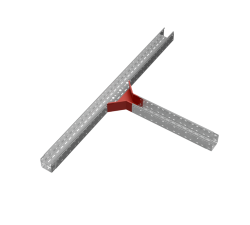 Т-ответвитель 100х100 мм "ПЛЮС" HD  TUplus100-100 HD   КМ-профиль