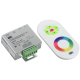 Контроллер с ПДУ радио RGB 3 канала 12В 4А 144Вт белый  LSC1-RGB-144-RF-20-12-W  IEK