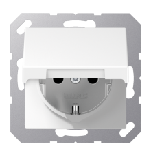 Накладка розетки с крышкой A1520KLPLWW Jung