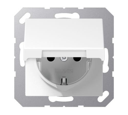 Накладка розетки с крышкой A1520KLPLWW Jung