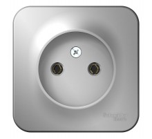 Blanca Алюминий О/У Розетка без заземления без шторок, 16А, 250В  BLNRA000103  SE