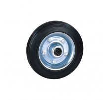 Колесо на ось промышл. литая рез., стал.обод, роликоподшип, D75 (12)  - накл.   127468  Tech-KREP