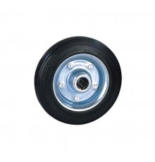 Колесо на ось промышл. литая рез., стал.обод, роликоподшип, D100 (12)  - накл.   127470  Tech-KREP