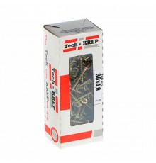 Саморезы универсальные 30х4,0 мм (200 шт) желтые - коробка с окном ( 0,326 кг)  102243  Tech-KREP